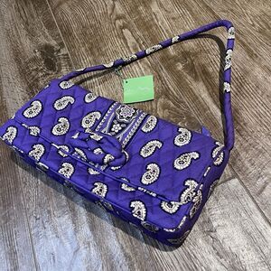 Vera Bradley Knot Just A Clutch Shoulder Bag Simply Violet Purse Purple READ